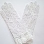 Перчатки гипюровые короткие (белые)